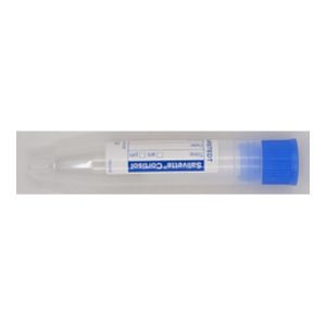Salivette® Cortisol, avec tampon synthétique, bouchon : bleu